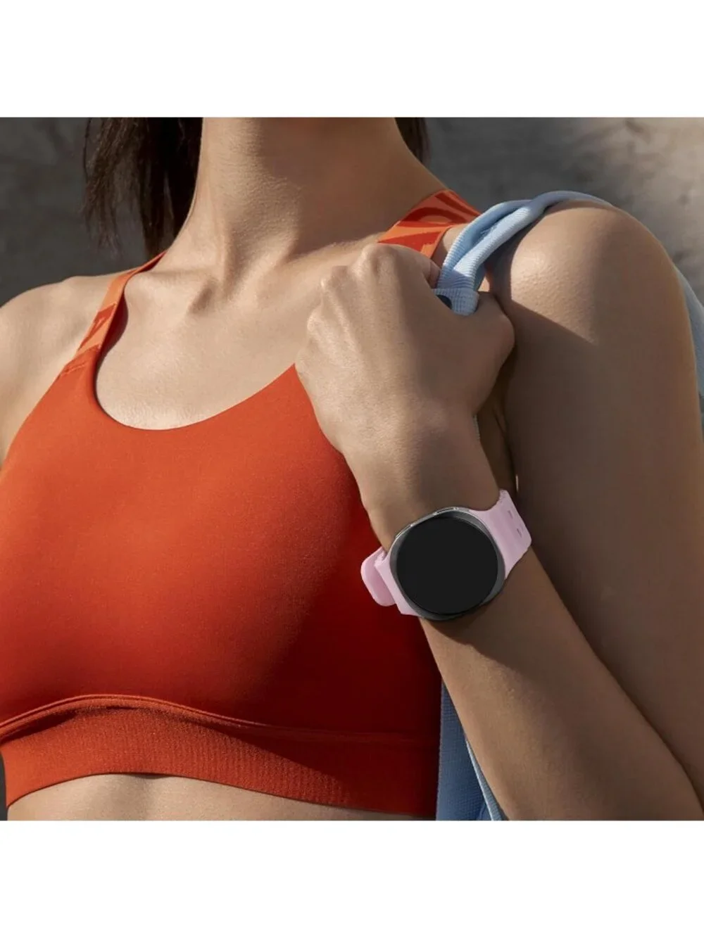 Unisex Pink Analog Quartz Breathable Marine Replacement Samsung Galaxy Watch